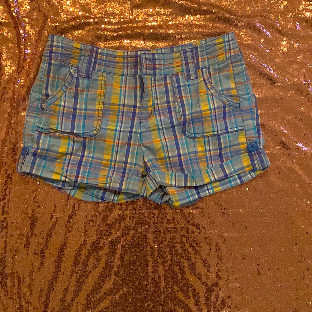 Summer plaid shorts (size 11 juniors)